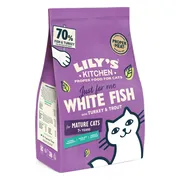 4x Lily's Kitchen Kattenvoer Droog Senior Witvis Kalkoen Forel 800 gr