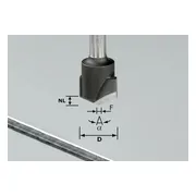 Festool HW S8 D18-135°/Alu V-groeffrees - 491443