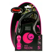 Flexi Rollijn New Neon Tape 5 mtr tot 15 kg Roze