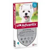 Advantix Hond 100/500 (4-10kg) Spot-on Solution Pipetten 4ST