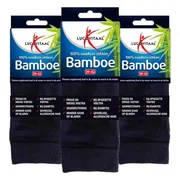 3x Lucovitaal Bamboe Sok Lang Blauw Maat 39-42 1 paar