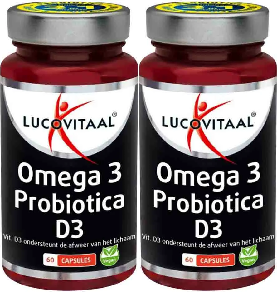 2x Lucovitaal Probiotica D3 Omega 3 60 capsules