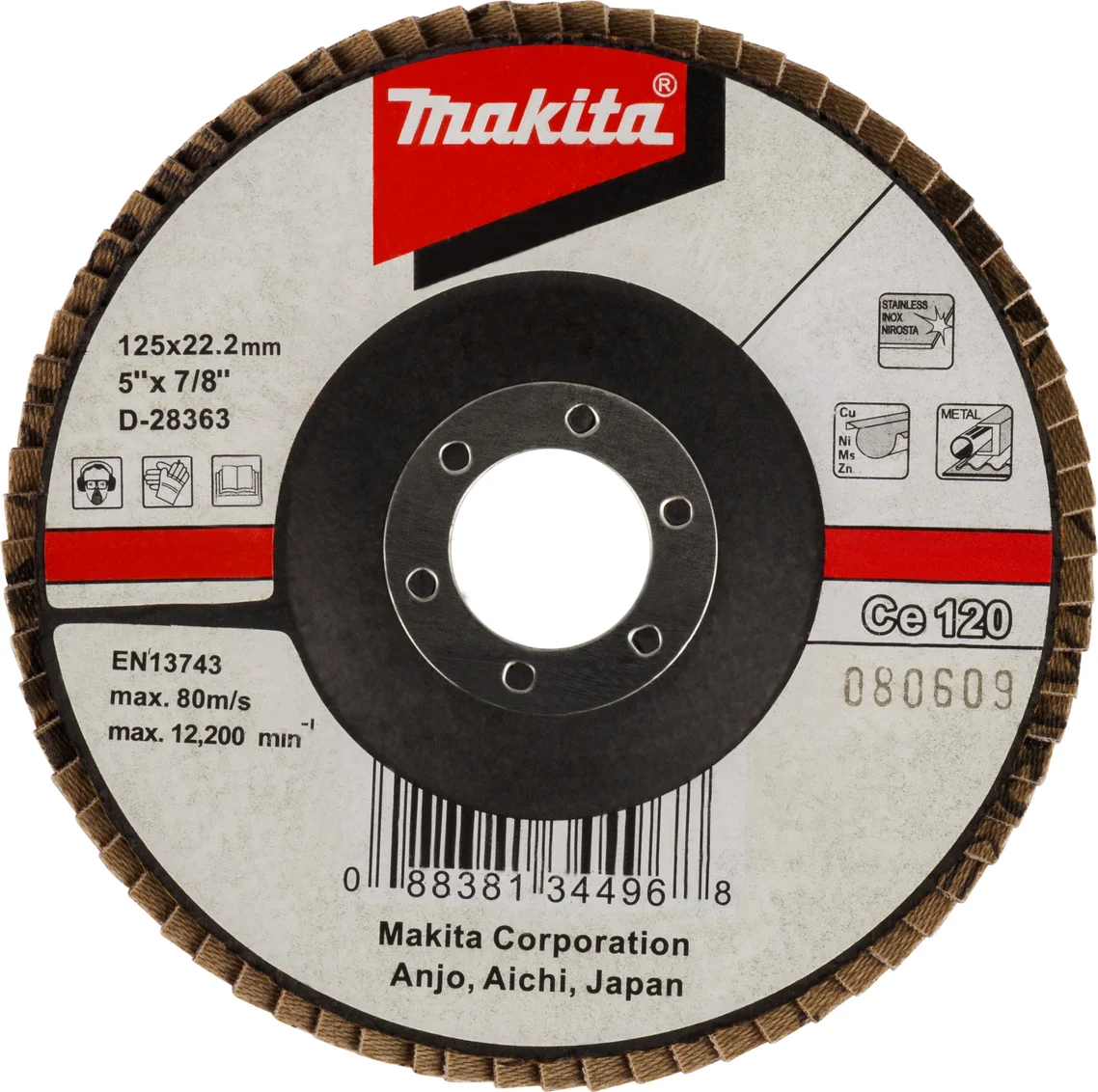 Makita D-28363 Lamellenschuurschijf Ce120 | 125 mm