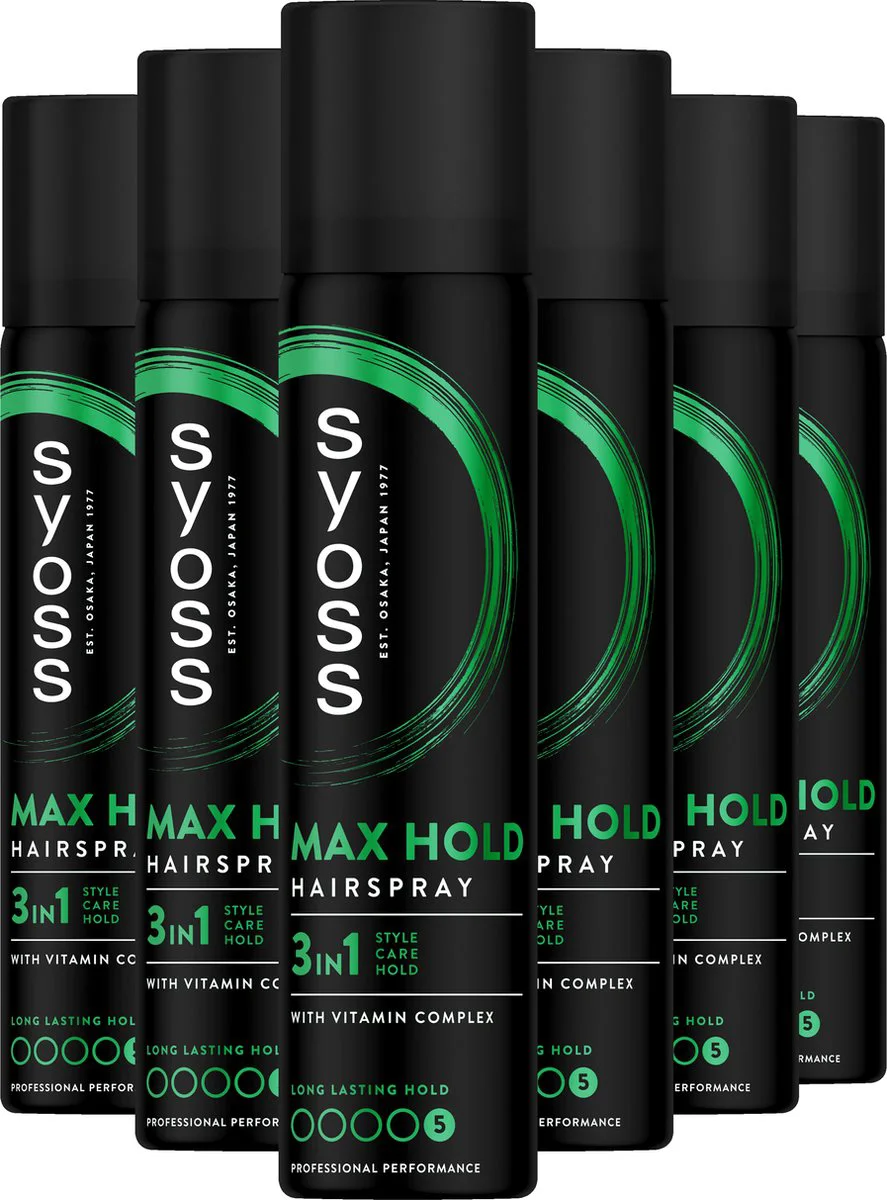 6x Syoss Max Hold Haarspray 300 ml