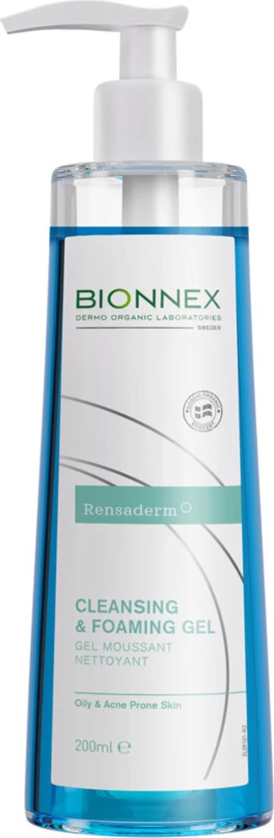 3x Bionnex Rendaderm Reinigende Foam Gel Voor Vettige en Acnegevoelige Huid 200 ml