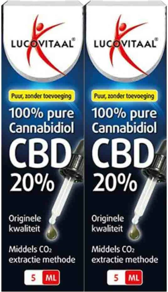 2x Lucovitaal CBD Cannabidiol Olie 20% 5 ml