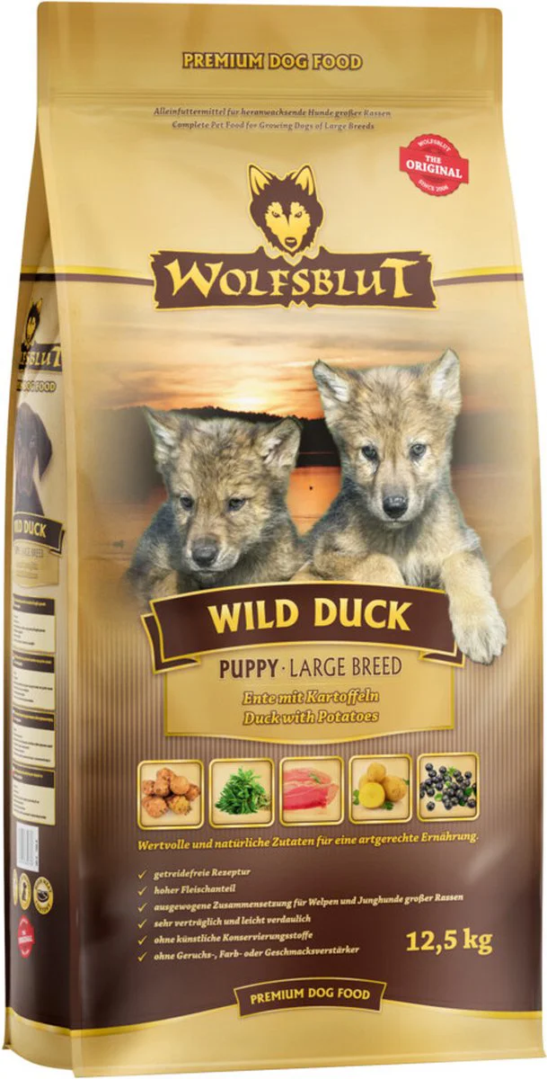 Wolfsblut Wild Duck Puppy Large Breed 12,5 kg