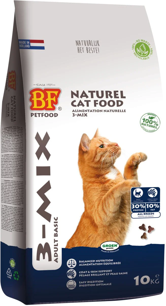 BF Petfood Kattenvoer 3 Mix 10 kg