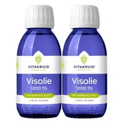 2x Vitakruid Visolie 1200 TG Vloeibaar 125 ml