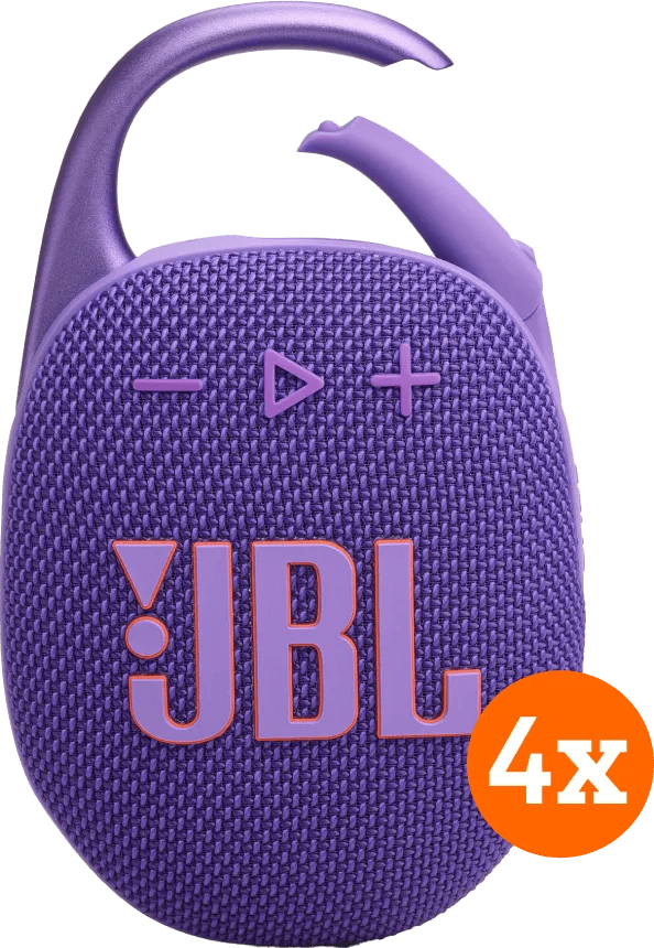 JBL Clip 5 Paars 4-pack
