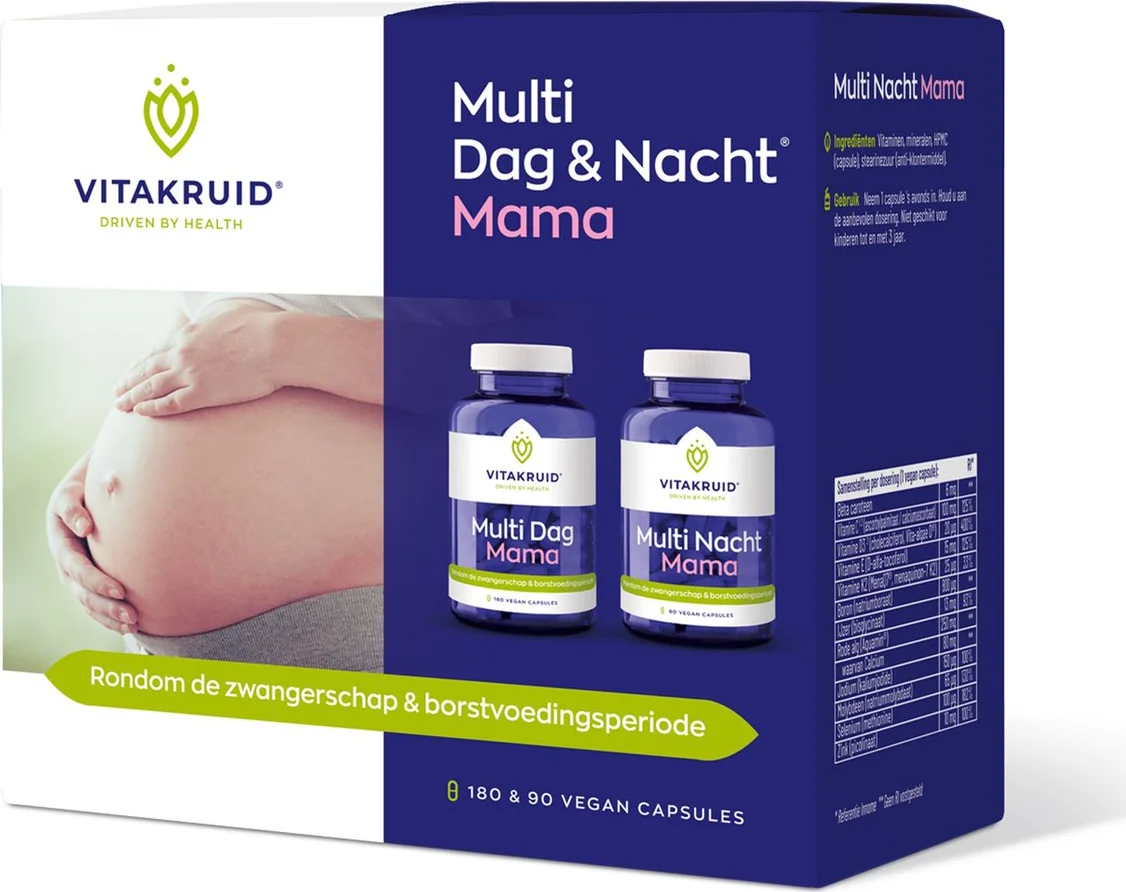 Vitakruid Multi Dag & Nacht Mama Capsules 270CP
