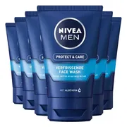 6x NIVEA For Men Protect & Care Wasgel 100 ml