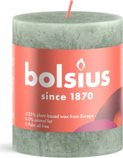 Bolsius Stompkaars Jadegreen 8 cm