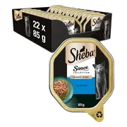 22x Sheba Kattenvoer Natvoer Sauce Lovers Tonijn 85 gr