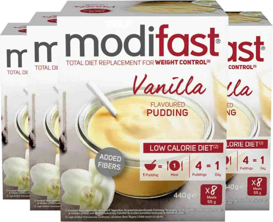 4x Modifast Weight Control Pudding Vanille 8 x 55 gr
