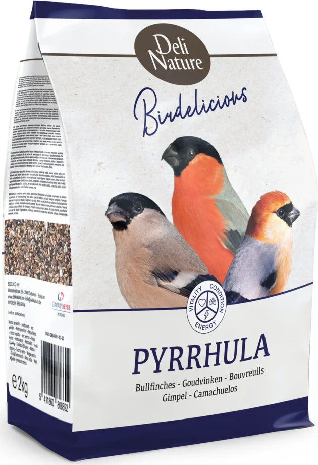 4x Deli Nature Pyrrhula Goudvinken Birdelicious 2 kg