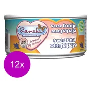 24x Renske Vezel Kattenvoer Nat Tonijn - Zalm 70 gr