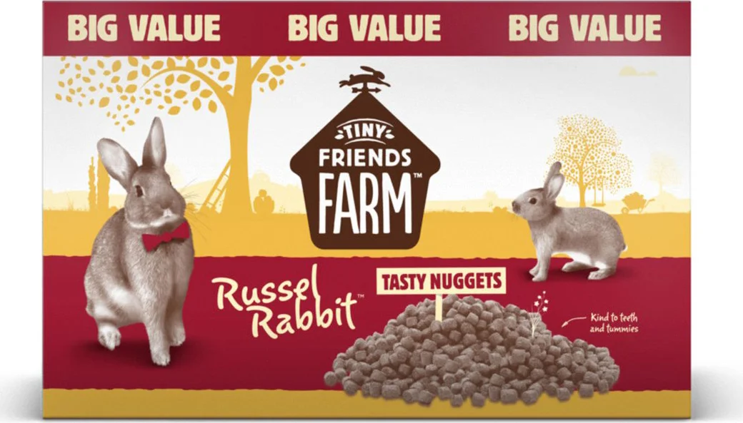 Tiny Friends Farm Russel Rabbit Tasty Nuggets 8 kg