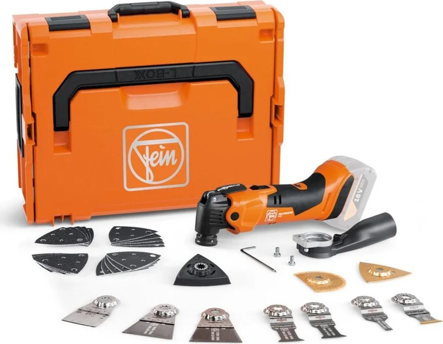 Fein Multimaster AMM 500 PLUS TOP Accu multitool + accessoires 18V AMPShare Basic Body in L-Boxx - 71293863000
