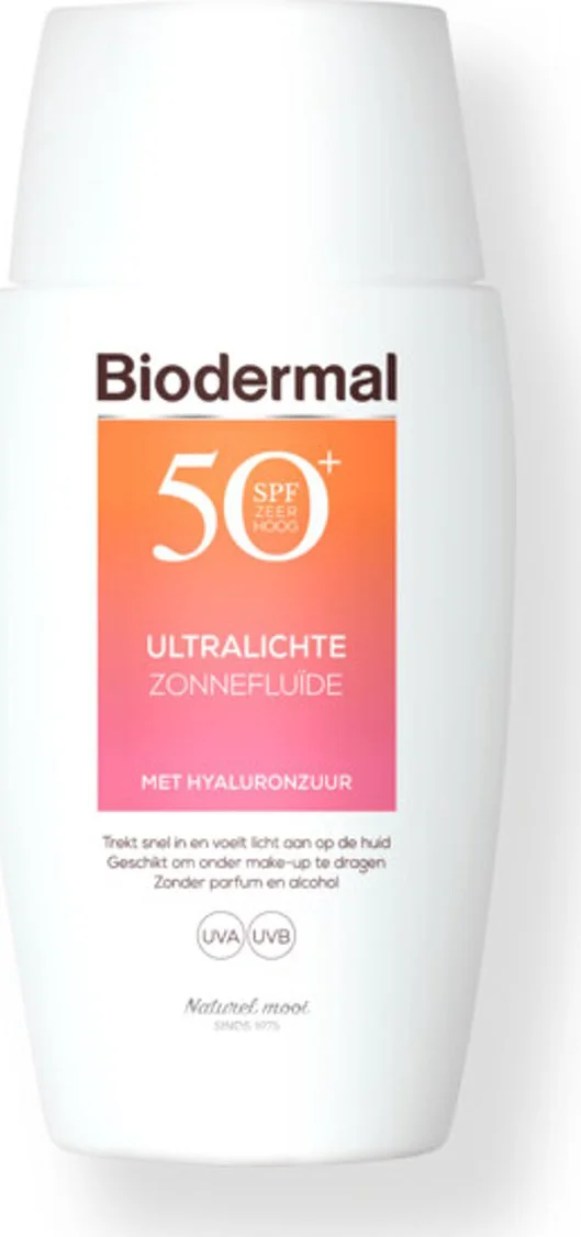 2x Biodermal Ultralichte Zonnefluide SPF 50+ 40 ml