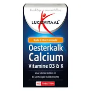 3x Lucovitaal Oesterkalk Calcium Vitamine D3 & K 100 tabletten