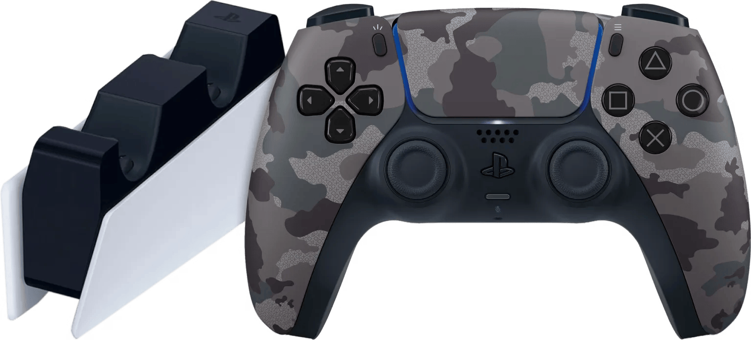 Sony PlayStation 5 DualSense Controller Grey Camo + Oplaadstation