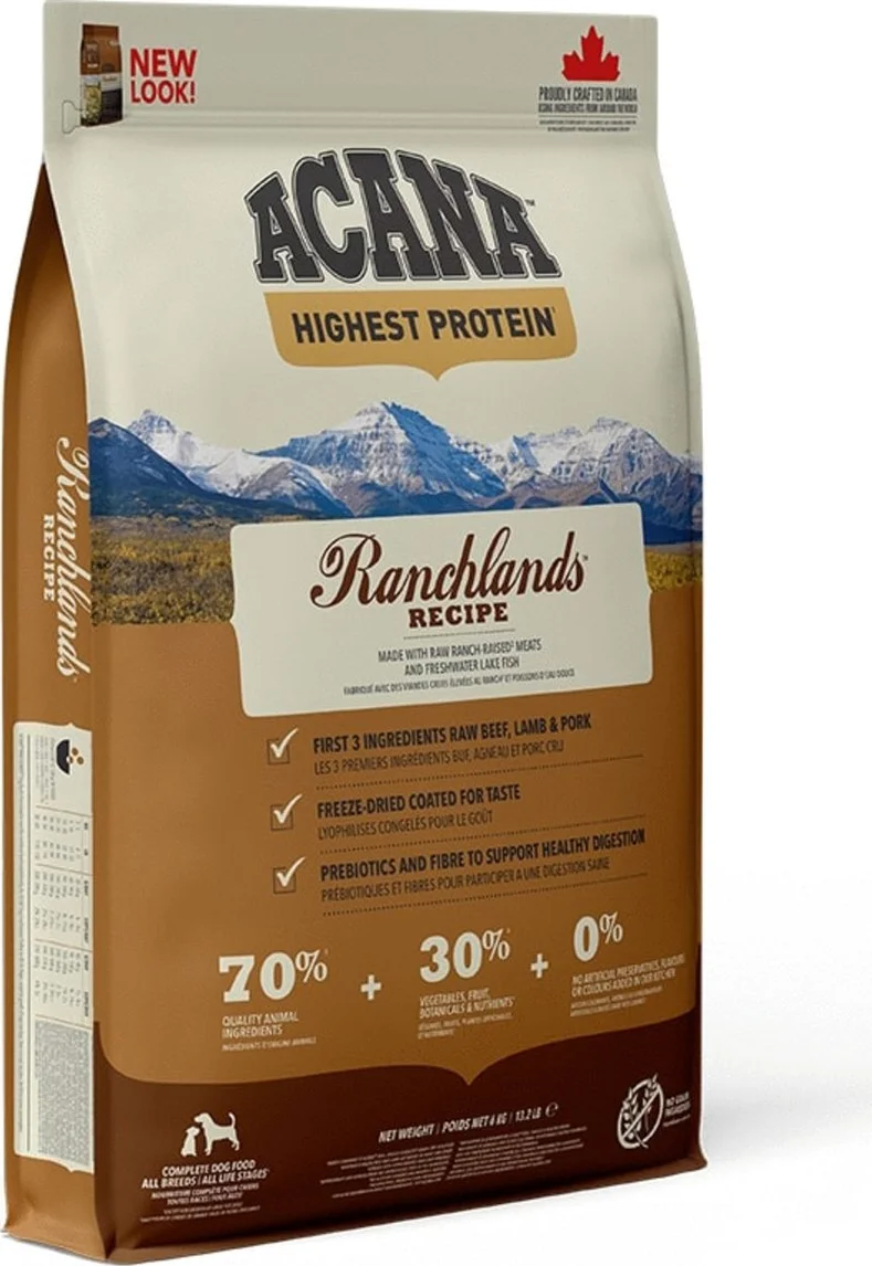 Acana Highest Protein Ranchlands Dog 6 kg