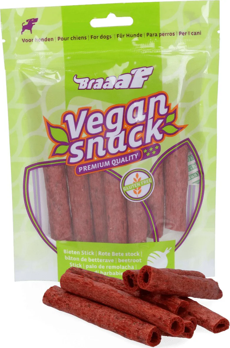 Braaaf Hondensnack Sticks Bieten 12 cm 80 gr