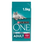 Purina ONE Kattenvoer Droog Adult Rund - Volkoren Granen 1,5 kg