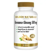 Golden Naturals Koreaanse Ginseng 500 mg 60 capsules
