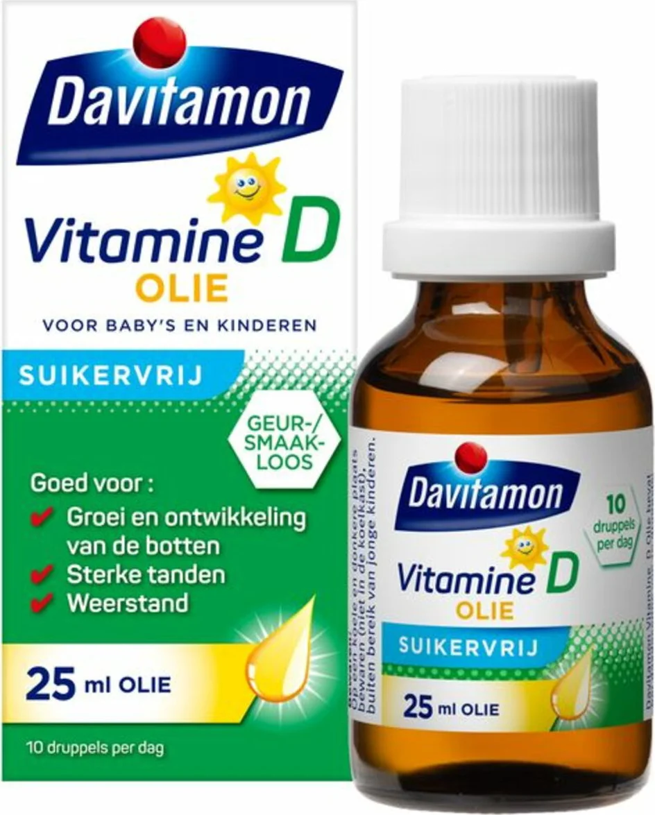 4x Davitamon Vitamine D Olie 25 ml