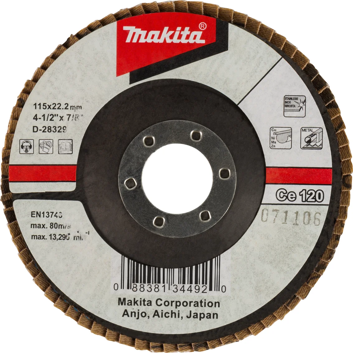 Makita D-28329 Lamellenschuurschijf Ce120 | 115mm