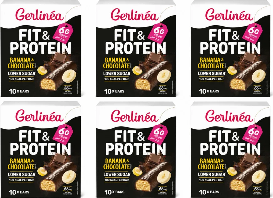 6x Gerlinea Repen Banaan & Chocolade 10x31 gr
