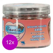 12x Renske Kattensnack Gezonde Beloning Hartjes Zalm 100 gr