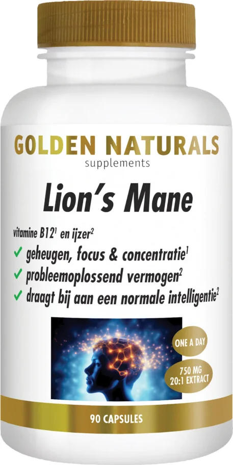 2x Golden Naturals Lion’s Mane 90 capsules