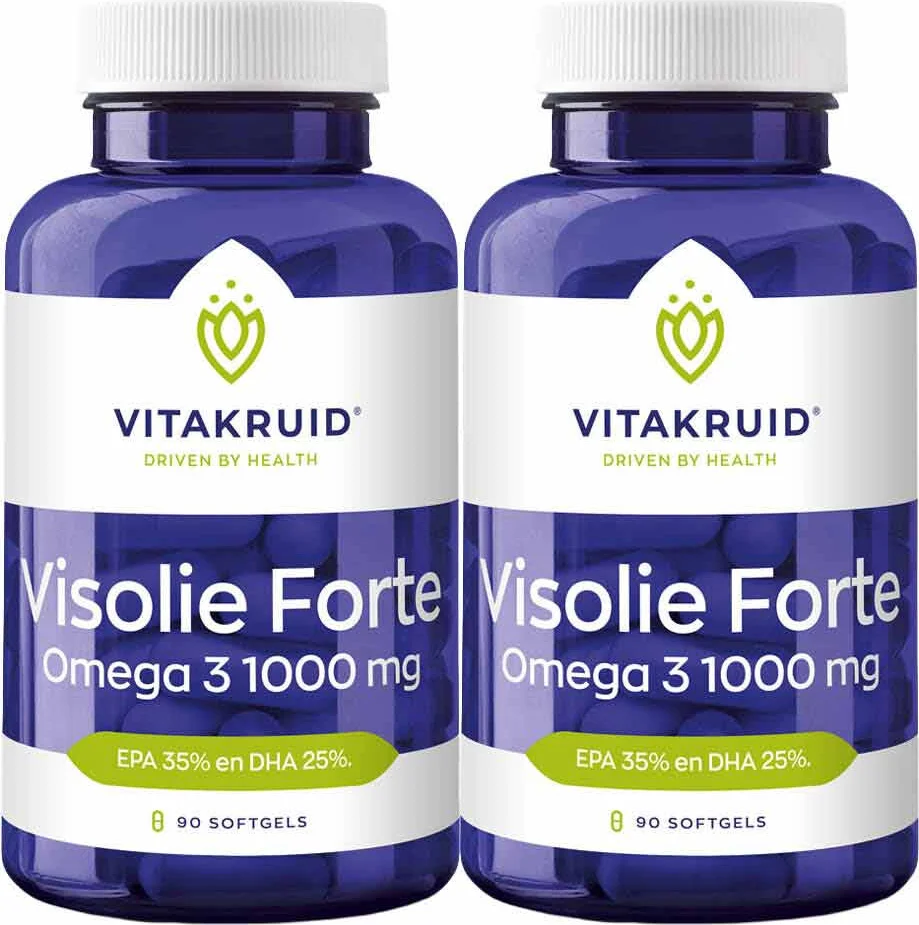 2x Vitakruid Visolie Forte 90 softgels