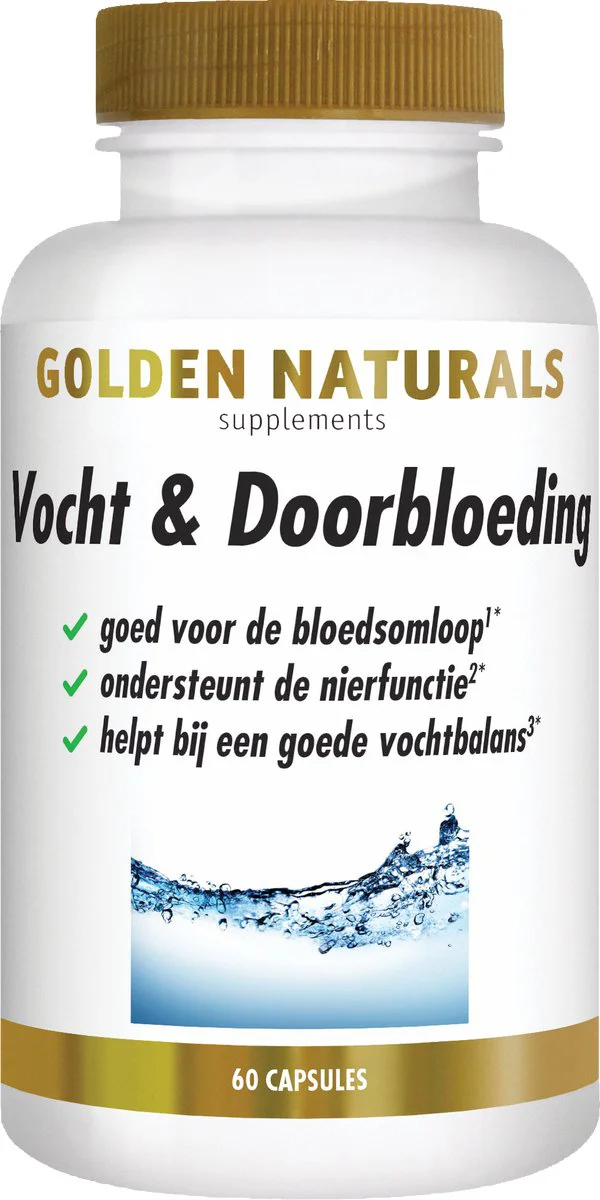 Golden Naturals Vocht & Doorbloeding 60 vegacapsules