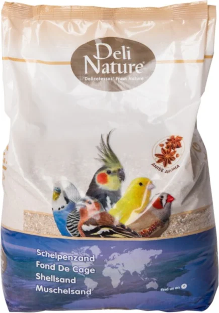 4x Deli Nature Schelpenzand Bruin 5 kg