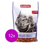 12x Beaphar Malt Bits Tegen Haarballen Naturel 150 gr