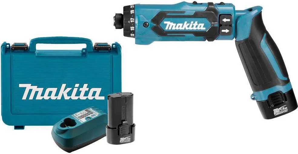Makita DF012DSE 7,2 V Precisie pen schroevendraaier in koffer