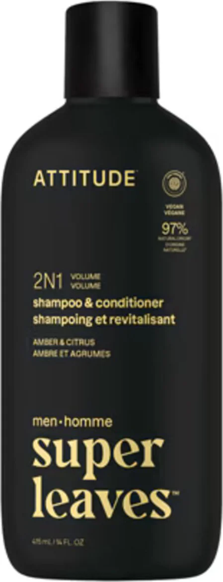 Attitude Super Leaves Men 2-In-1 Volume Shampoo & Conditioner 415ML