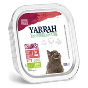 Yarrah Bio Kattenvoer Chunks Kip & Rund 100 gr