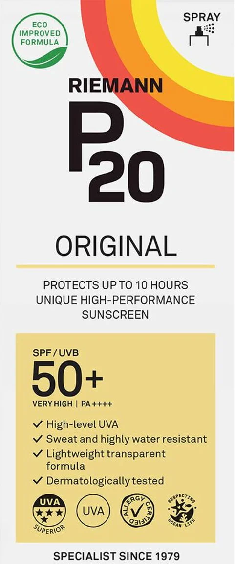 2x P20 Original SPF 50+ Spray 175 ml