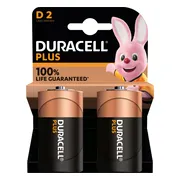 3x Duracell Alkaline Batterijen Plus 100 D 2 stuks