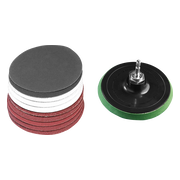 PARKSIDE Accessoires voor haakse slijper, Ø115 mm (Velcro schuurschijf met schuurpapier-set)