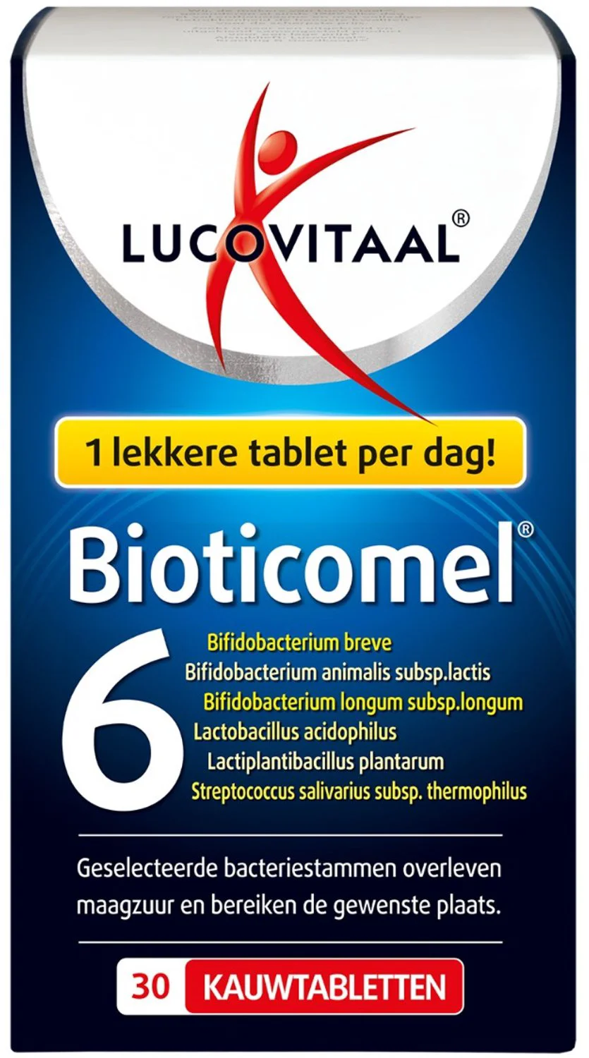 Lucovitaal Bioticomel Kauwtabletten 30TB