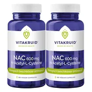 2x Vitakruid NAC 600 mg N-Acetyl-L-Cysteïne 60 vegancapsules