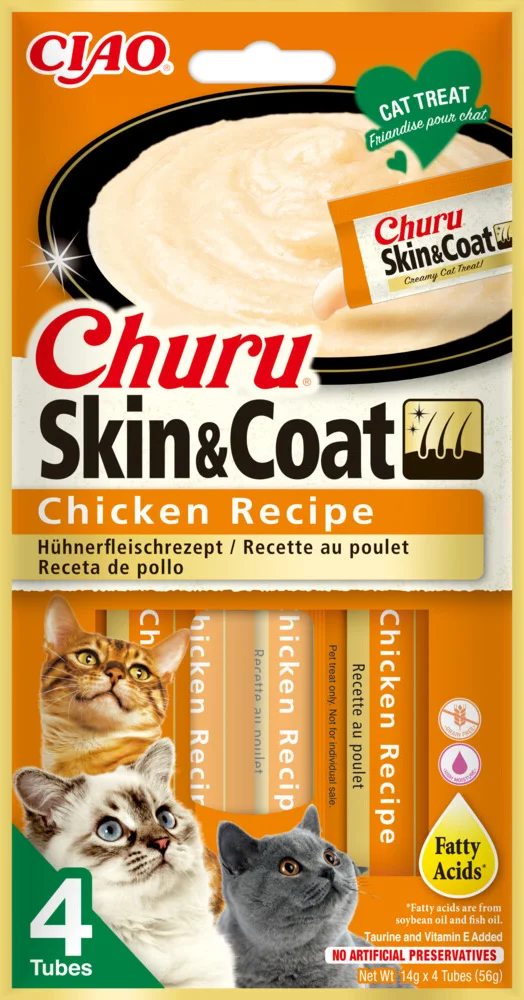 Ciao Churu Kat Huid & Vacht Kip 56 gr