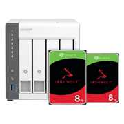 QNAP TS-433-4G + Seagate Ironwolf 16TB (2x8TB)