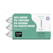 Naif Billendoekjes Water Basis Plasticvrij 3x54 = 162 stuks